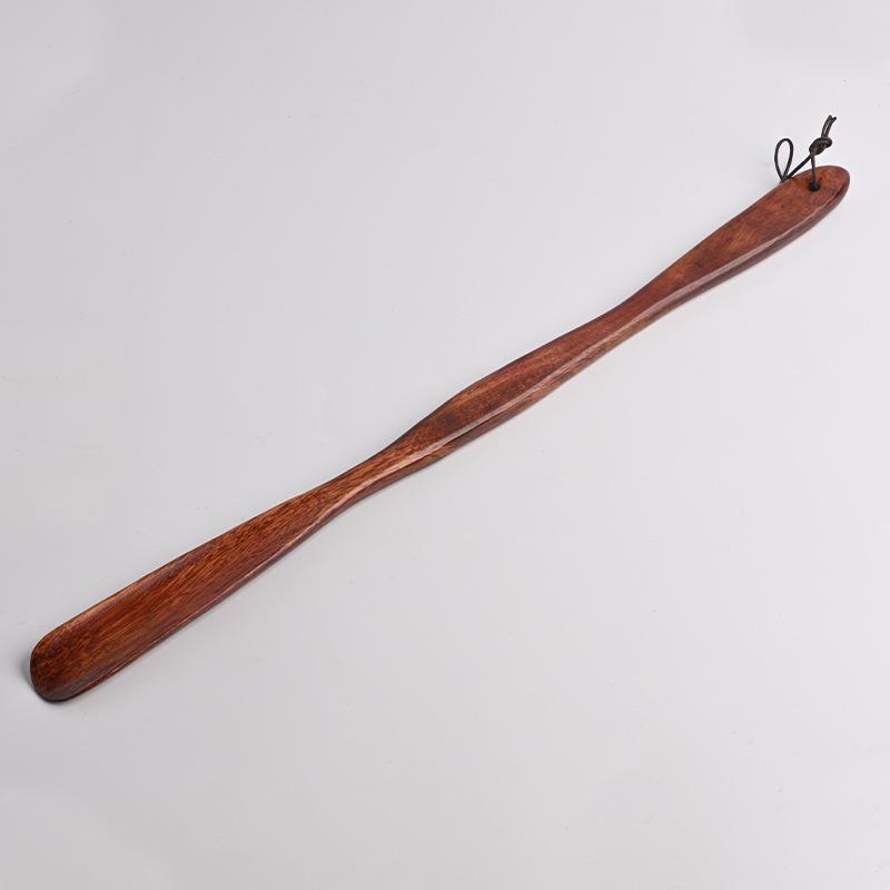 Wooden Long-Handle Shoe Horn for Pregnant Women and Elderly