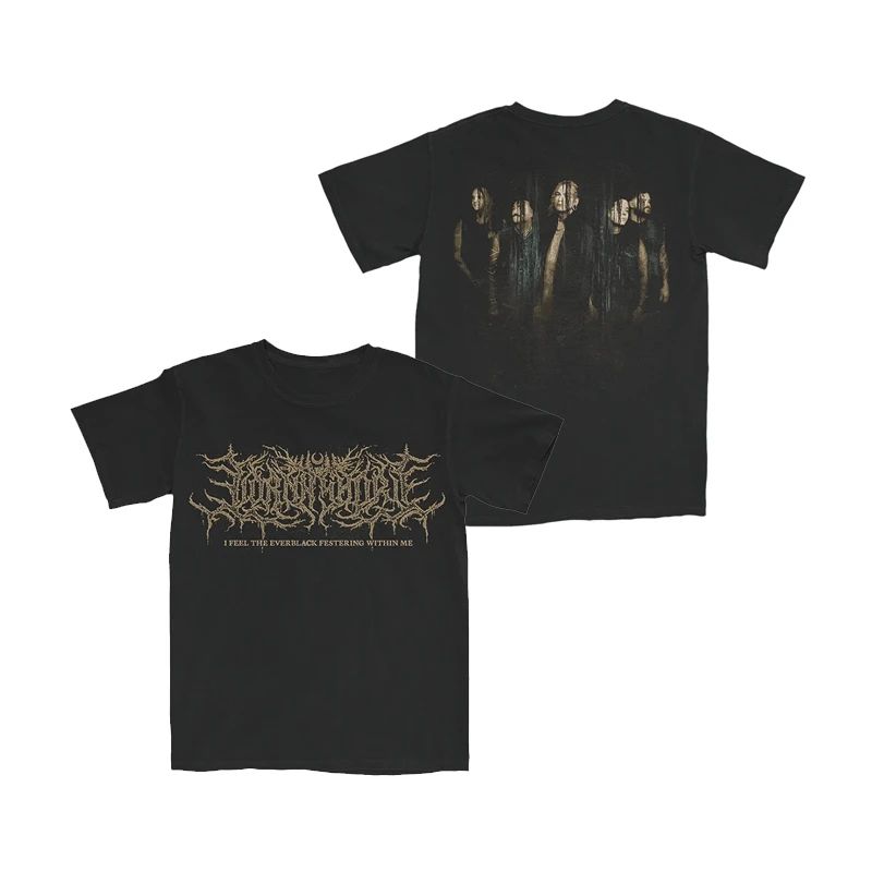 Gothic Heavy Metal Rock Band Printed Cotton Short Sleeve Punk Retro Top Round Neck T-shirt Casual Loose Street Wear Unisex