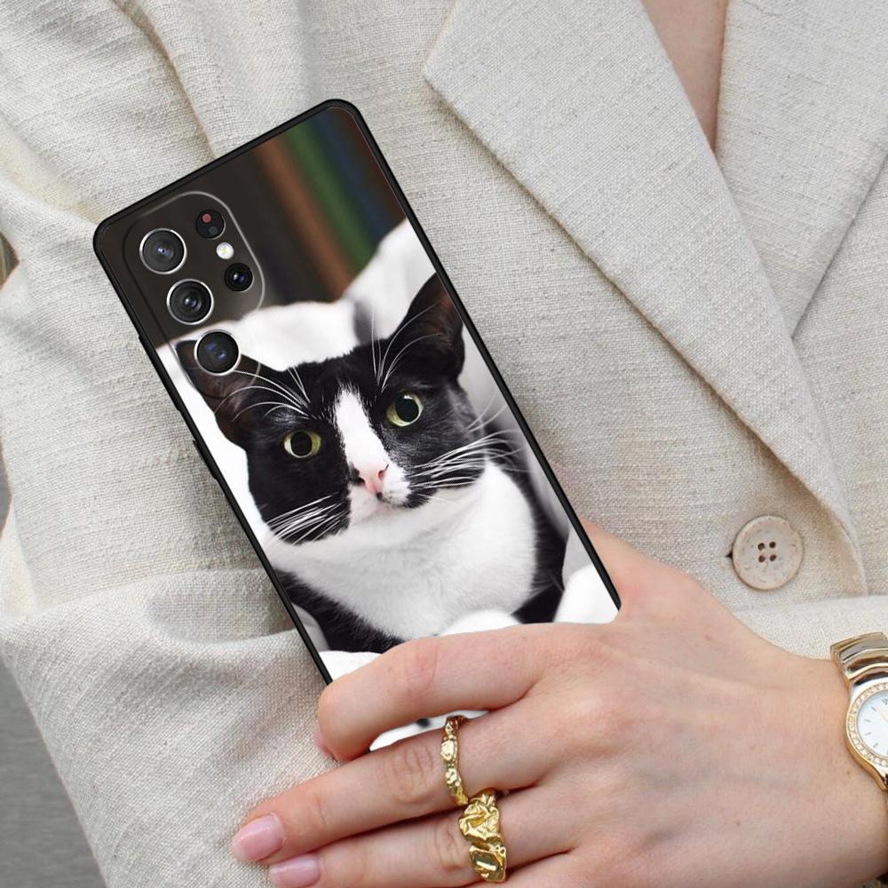 Cute Cat Animal SOFT Cell Phone Case for Samsung Galaxy S26 Ultra S25 S24 S23 S22 S21 S20 Note10 Cover