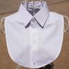 Fashion Solid Shirt Lace False Collar White & Black Blouse Vintage Detachable Collars Women Clothes Accessories Women