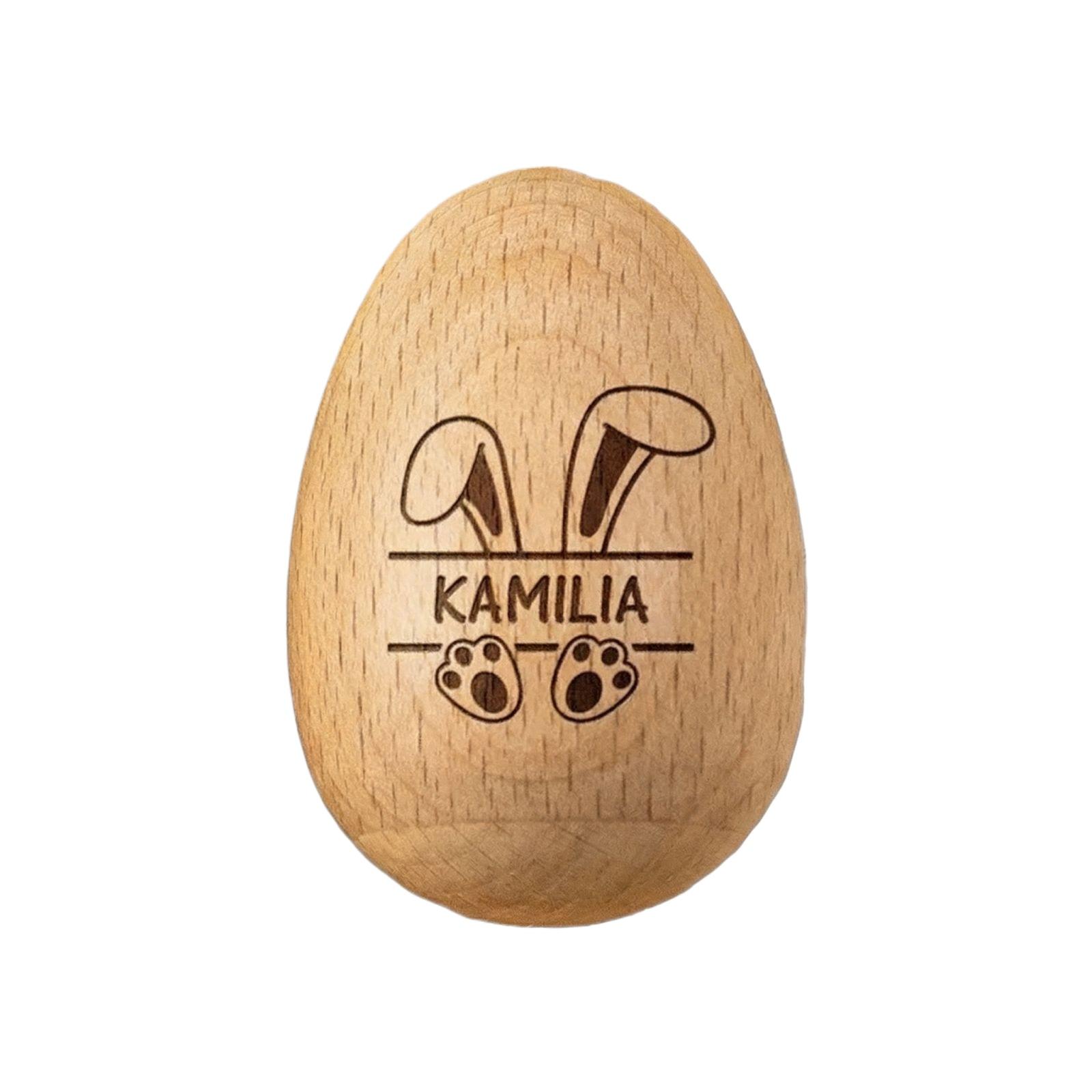 Wooden Easter Egg Percussion Instrument (Blank/Uncarved)