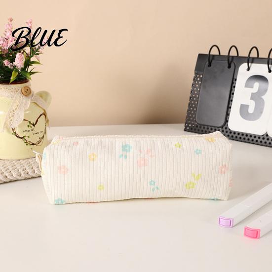 School Supplies Pouch Cute Floral Pencil Case Mini Cotton for Pens Pencils Erasers