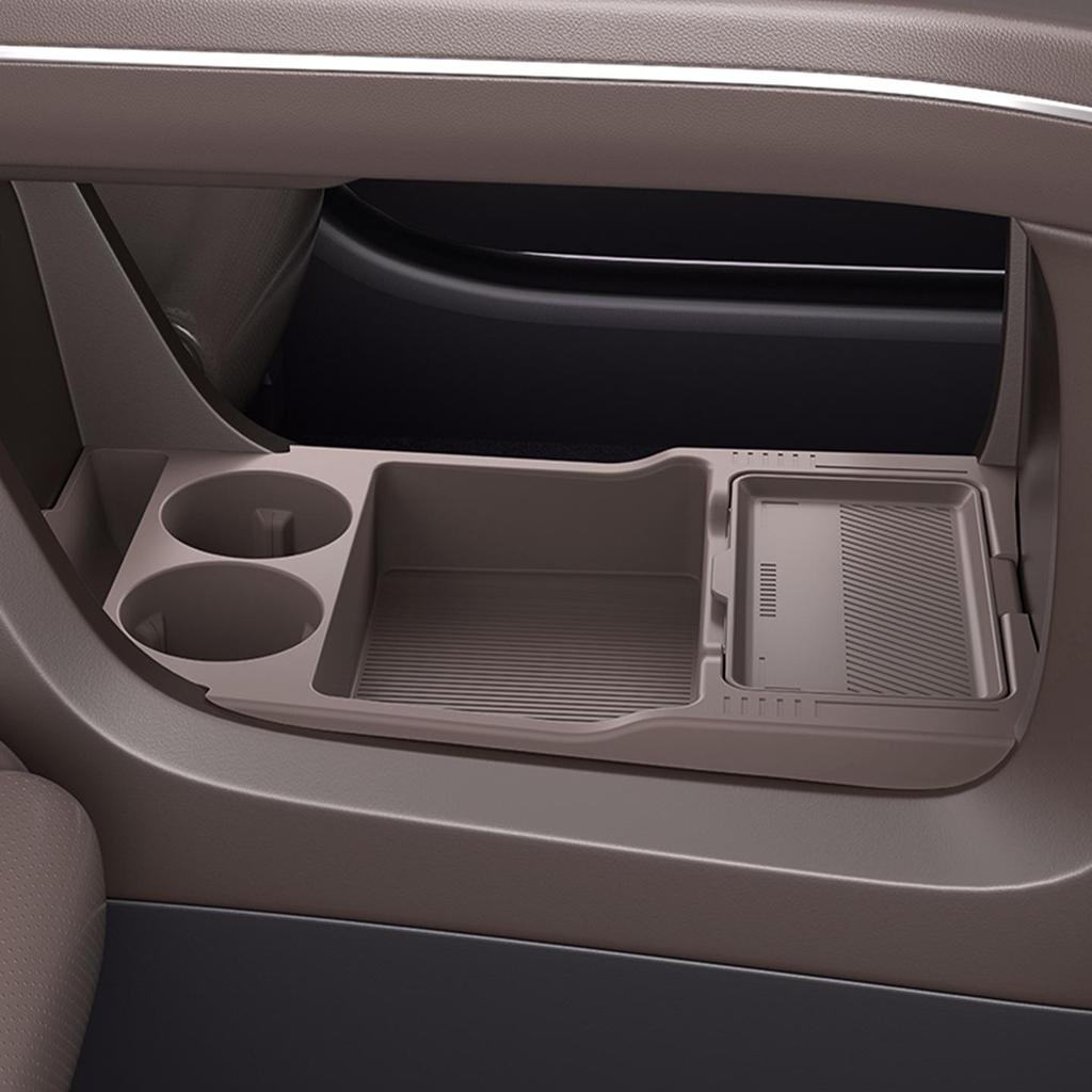 Compatible with 26 Nio ES8 Models - Silicone Center Console Lower Storage Organizer for Car Interior Modification.