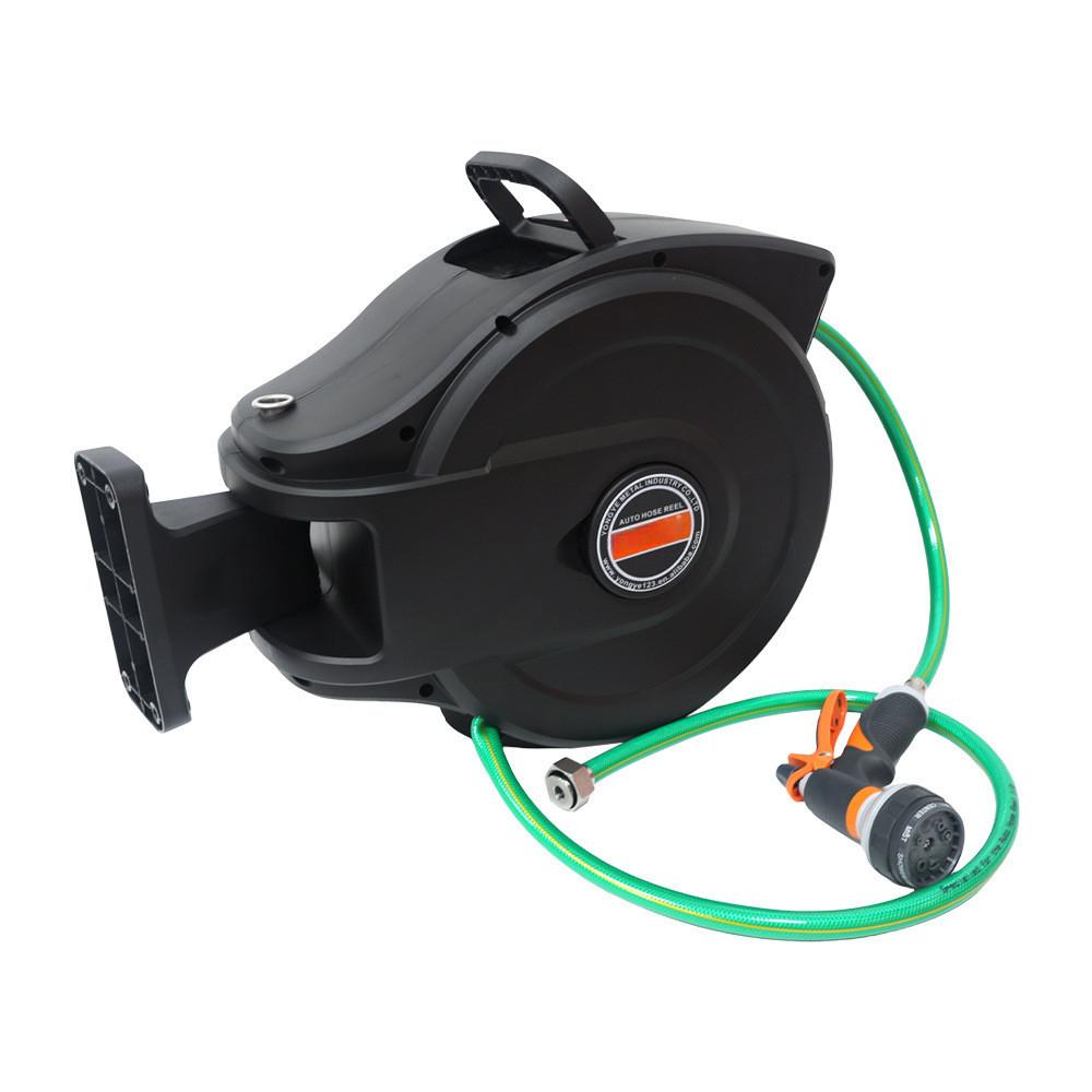 Automatic Retractable Hose Pipe Reel Wall Mount Garden Irrigation Water Drum Outdoor Spray Water Tool