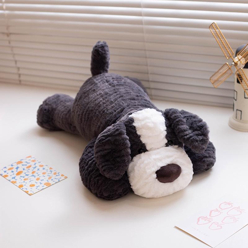 Adorabile Peluche Cane Morbido Peluche Bambola Cucciolo Carino Cuscino Lungo Bambola Rassicurante Regalo di Compleanno Natale Decorazione per la Casa