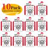 Gothic Skull Valentine's Day Cards - 10pcs "Til Death" Romantic Gothic Stationery Set with Red Envelopes, Dark Love Theme Gift