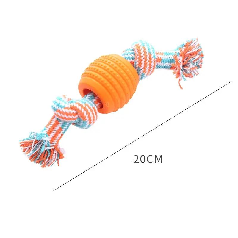 Cleaning Tooth Toys Pet Supplies Durable Braided Rope Toy Cat Dog Cotton Rope Ball Toys for Dogs