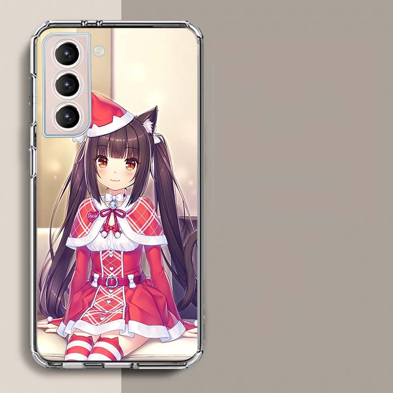 Chocola Nekopara Phone Case For Samsung A16 A26 A36 A56 A17 A15 A25 A35 A55 A14 A24 A34 A54 A04S A05S Galaxy Note 20 10 9 8 A9 A