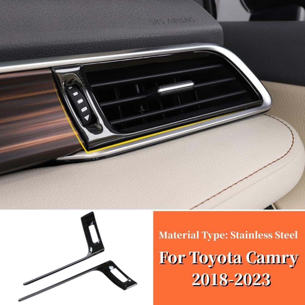 For Toyota Camry XV70 2018-2022 2023 Stainless steel Car Interior Accessories Auto Side Air Condition Vent Outlet Cover Trims