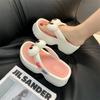 Women's Thick-Soled Summer Flip-Flops: Big-Eyed Dog, EVA, Height-Increasing, Non-Slip Sandals