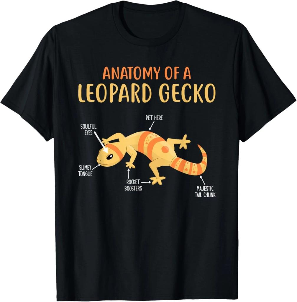 Anatomy Of A Leopard Gecko Funny Reptiles Leopard Gecko Gift Unisex T-Shirt