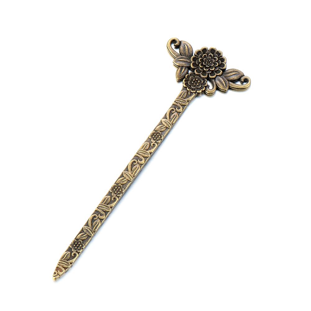 Gebogene Mode Haaraccessoires Styling Werkzeuge Vintage Metallisch Bronze Haarnadeln Vintage Haarstäbe Haarspange Haarnadel