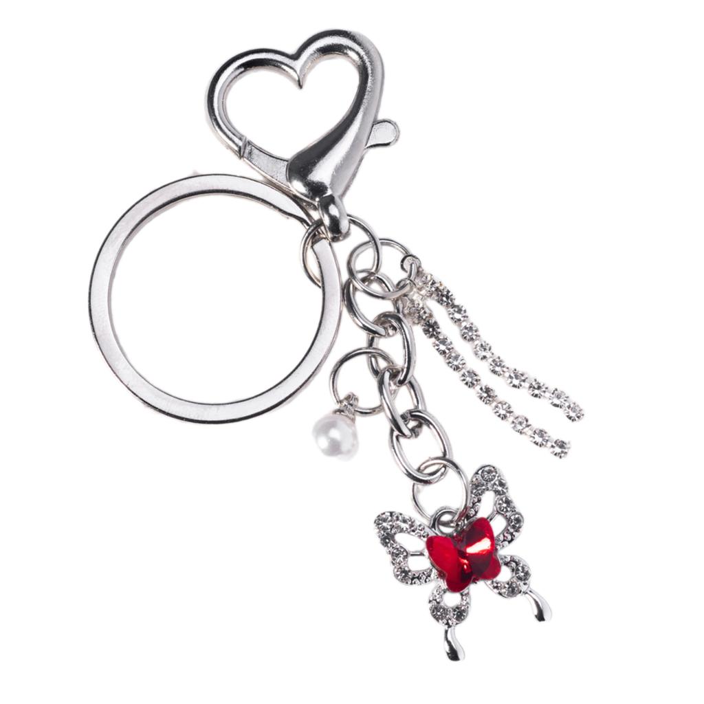 Fashion Butterfly Keychain Charm Multifuntional Bag Charm Key Accessory Alloy Texture Suitable for Key and Fashion Bags