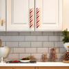 2/8/16Pcs Decorative Hardware Covers Christmas Peppermint Cabinet Handle Covers Red Stretchable Knob Covers