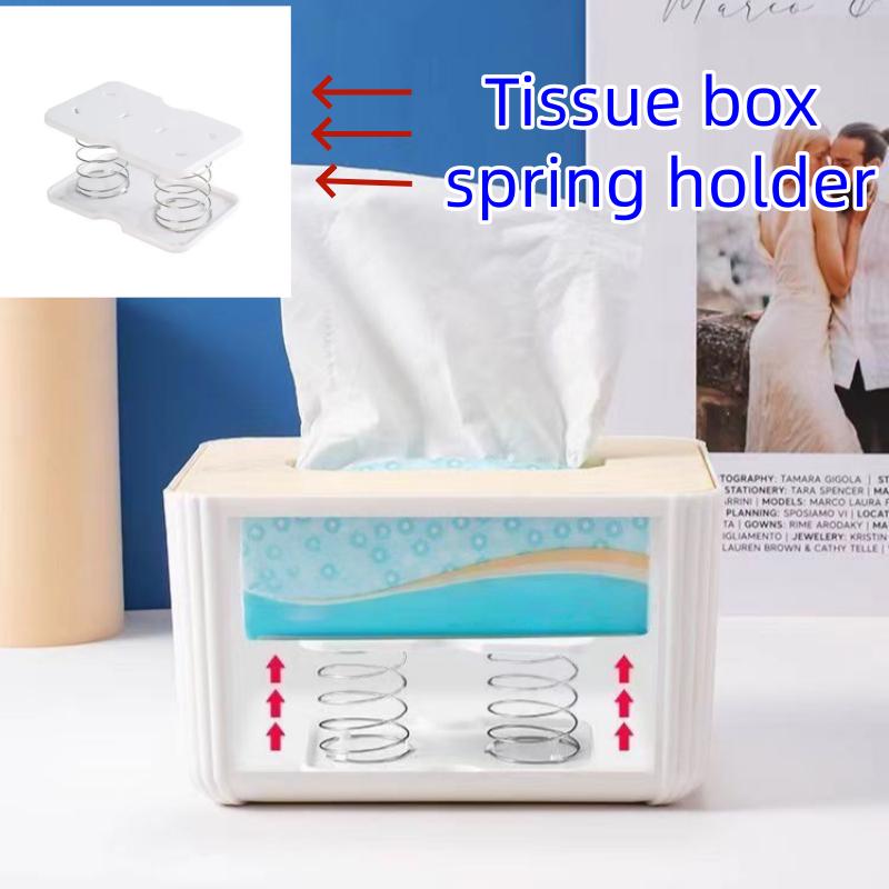 tissue box spring holder, Tissue holders Automatic spring-loaded accessories