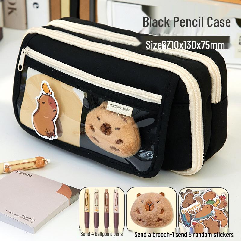 

Пенал Капибара – Большой, Высококачественный Пенал для Девочек Начальной и Средней Школы