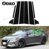 For Nissan Sentra    Car Glossy Piano Black Pillar Posts Window Door Trim Cover Sticker Auto Exterior Accessories