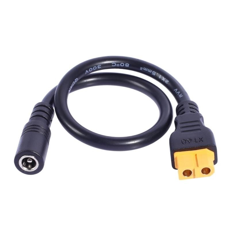 XT60 To 5.5x2.1mm/5.5x2.5mm Power Cable for Remote Toy and Energy Storage Solar Battery Connection Power Supply Cord