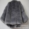 New imitation fox hair splicing coat women's autumn and winter casual warm imitation coat
