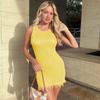 Women's Summer Fashionable Sexy Round Neck Sleeveless Hip Hugging Dresses