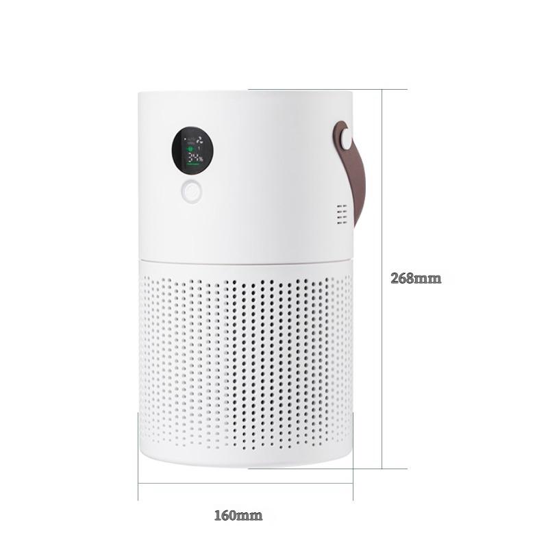 Kabelloser HEPA-Luftreiniger für Zuhause, Tragbarer Luftreiniger gegen PM2.5-Staub, Formaldehyd und Pollenallergie-Linderung