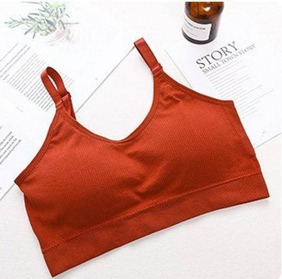 Plus Size Sports Bra with Adjustable Straps, Built-in Pads, and Beautiful Back Design