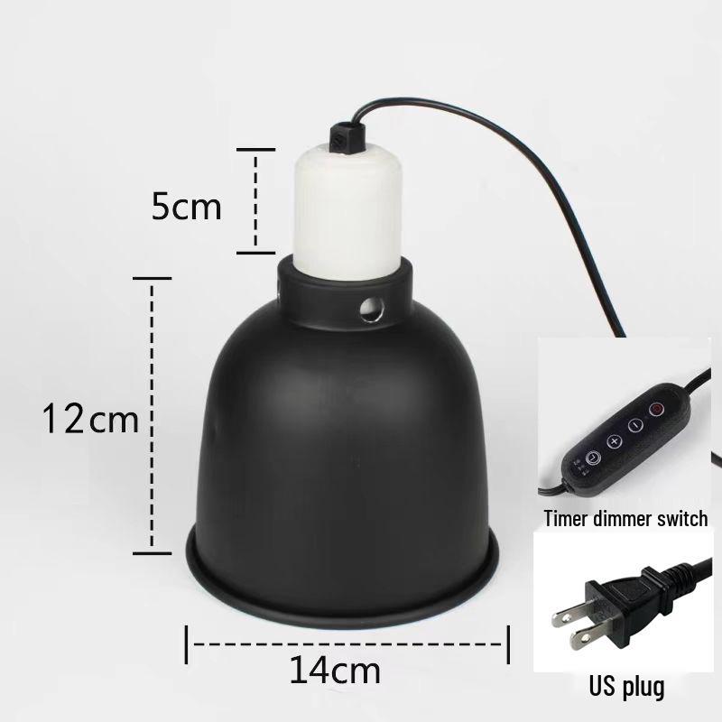 Turtle Basking Reptile Lamp: Adjustable Heat-Resistant Sun Lamp Cover with Focused Light and Heat Control