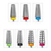 5 In 1 Tungsten Nail Drill Bits Carbide Milling Cutter Nail Sander Tips for Electric Nail File Cuticles Clean Tools