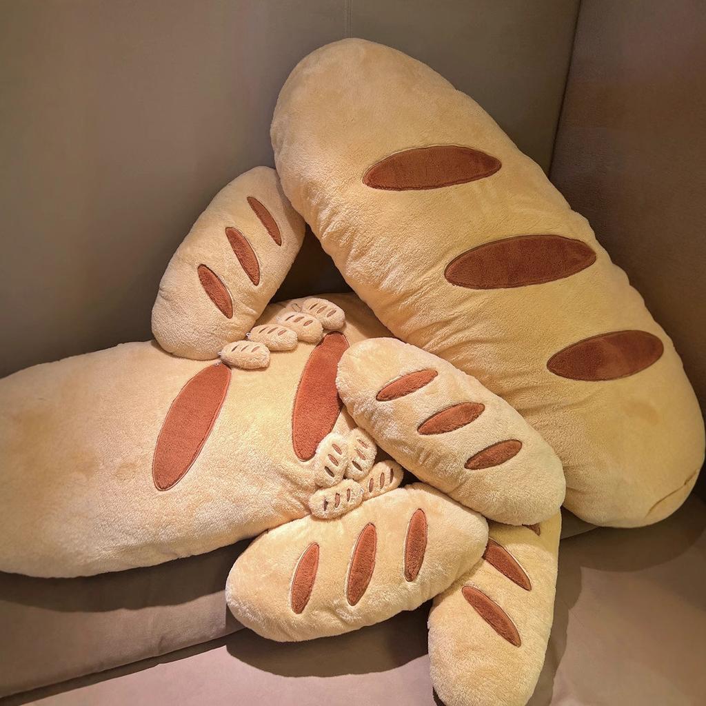 Xiaohongshu Same Plush Baguette Keychain Pendant Sleeping Pinch Leg Long Throw Pillow Bedside Sofa Doll