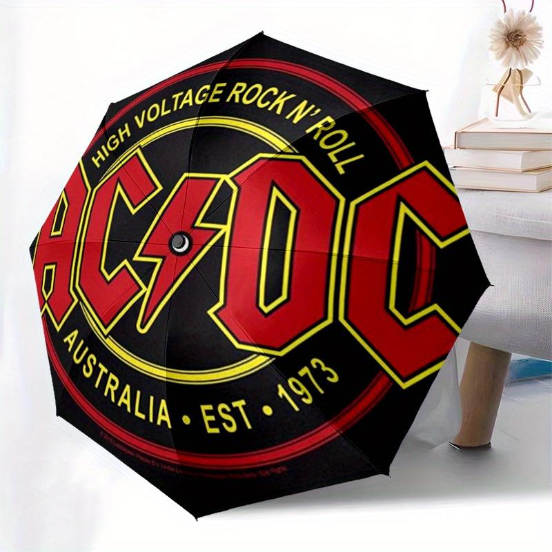 AC/DC High Voltage Rock N' RollPoster PrintUmbrella, Portable 3-Fold Compact Umbrella for Men & Women Gift