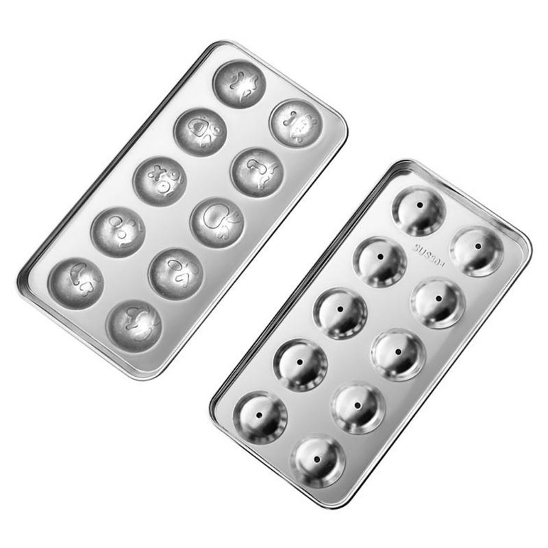 Round Ice Cubes Mold For Cocktails And Cold Drink Stainless Steel Ice Ball Making Mould For Parties And Gatherings