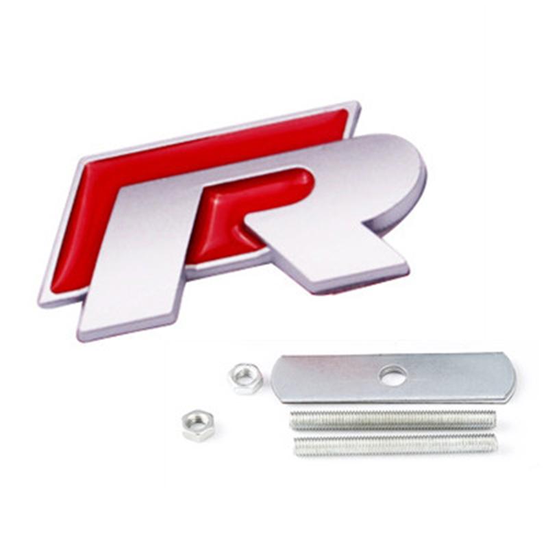 JPO1   3D Metal Car Grilles Emblem Auto Trunk Fender Mark Label Stickers For VW GTI Polo Golf Passat Tiguan Arteon Touareg CC Taigo GTE
