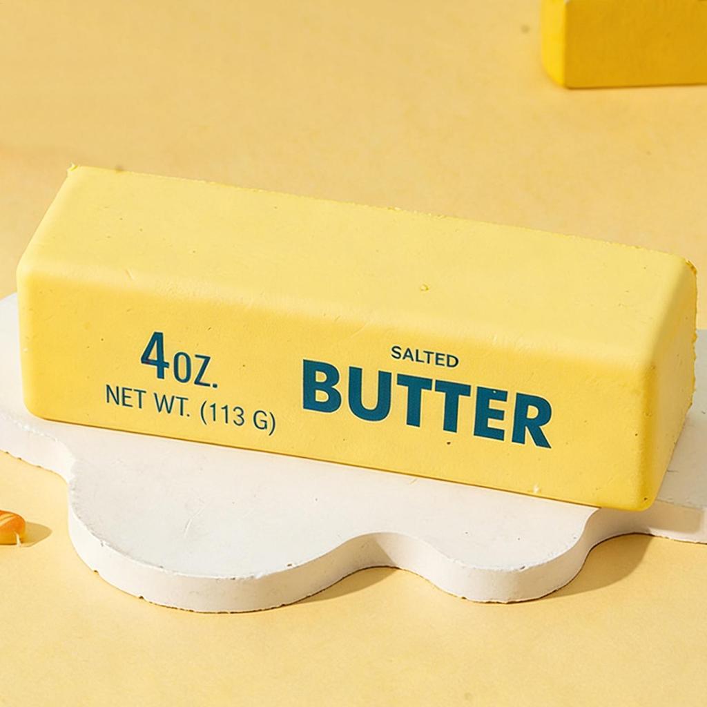 Slow Rising Butter Stick Squeeze Toy Realistic Food Simulation Stress Relief Toy Soft Squishyfidget Toy For Anxiety Home Decor