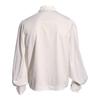 Renaissance Ruffle Design Top Renaissance Vintage Royal Style Mens Performance Blouse for Halloween Cosplay Costume with Ruffle