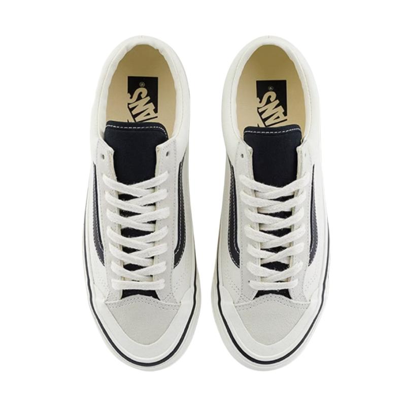 Vans Old Skool Reissue 136 Comfortable Low-Top Skate Shoes Unisex Sneakers White Black VN000MT6KIG