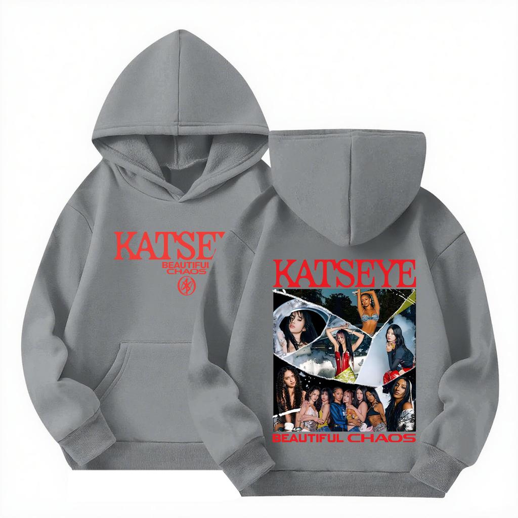 Children's Hooded Gradient Printed Long Sleeved Sweatshirt Loose Women's Sweatshirt  Sweatshirt