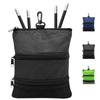 3-Layers Zipper Golf Bag Golf Tee Bag Pouch Bag Golf Balls Holder Bag Golf Balls Pouch Bag Golf Storage Handbag Pocket