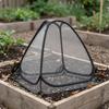 Deployable Crop Cage Tent Black Spring Mesh Cover Plant Metal Stakes Garden
