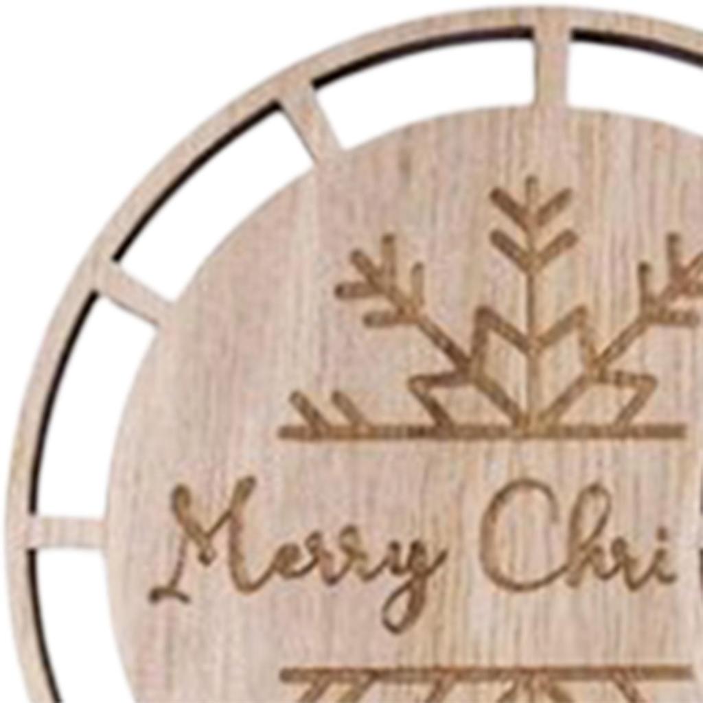 Wood Slices DIY Crafts Kit for Xmas Decor Ornaments DIY Macrame Wall Hanging