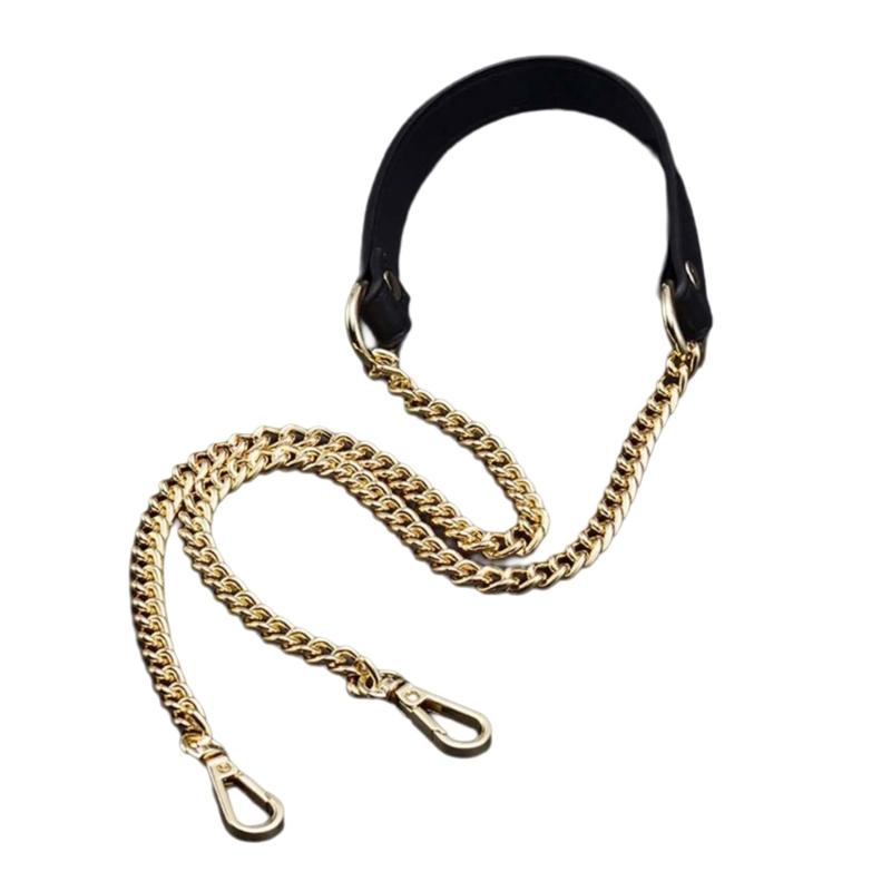 PU Leather Shoulder Strap Metal Bag Chain Replacement Belt Handbag Replacement Strap Bag Strap for Crossbody Bag