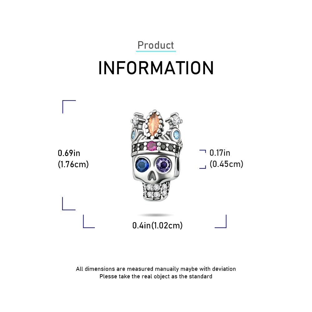 Gothic Charms Copper Halloween Nightmare Skull Skeleton Voodoo Doll Beads Fit Bracelet Necklace Diy Jewelry