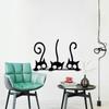 New Three Funny Cats Animal Wall Sticker Household Room PVC Window Decals Mural DIY Decoration