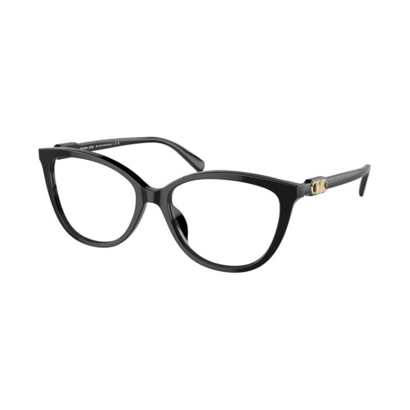 MICHAEL KORS Logo Sign Plastic Cat Eye Optical Frame Women s Black Black 52