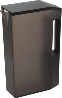 Yamazaki Jitsugyo Slim Cold Water Bottle with Handle 2L Black W8.1 X D19.7 X H27.5cm Tower Barley Tea Pot That Fits In Door Pocket 1817