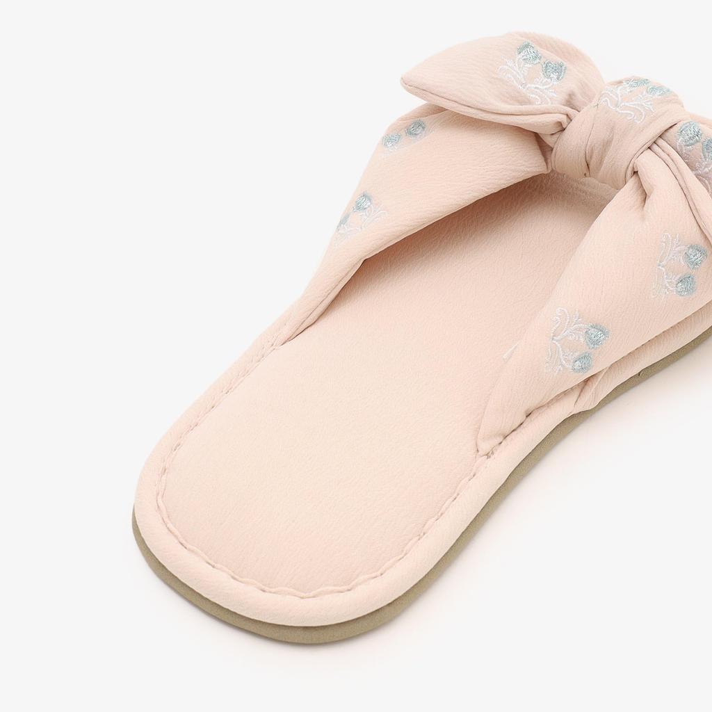 Afternoon Tea Living JJ71 KUNIKA Ribbon Pink Slippers