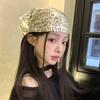 Square Y2k Print Turban Soft Punk Bandana Elegant Leopard Print Hair Scarf  Outdoor
