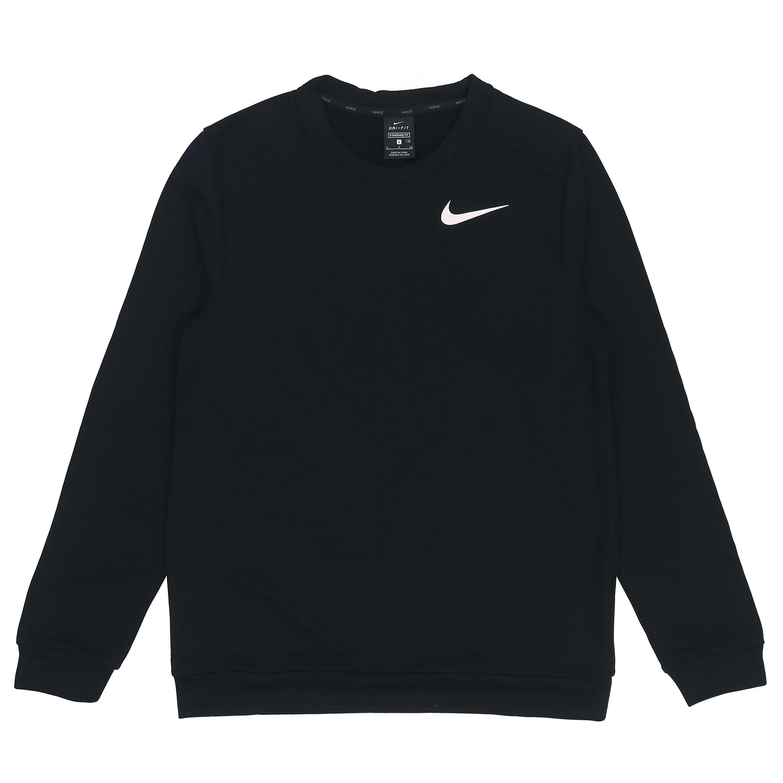 Nike DRI-FIT Quick Dry Round Neck Pullover Black Men s CU6796-010 M