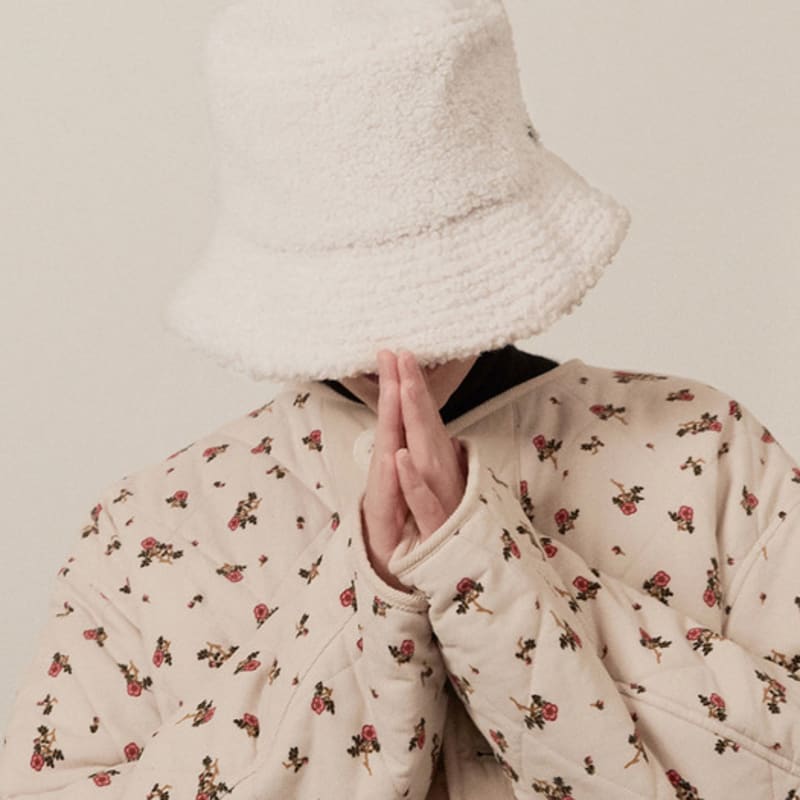 MUDIDI Teddy Bucket Hat 002 White