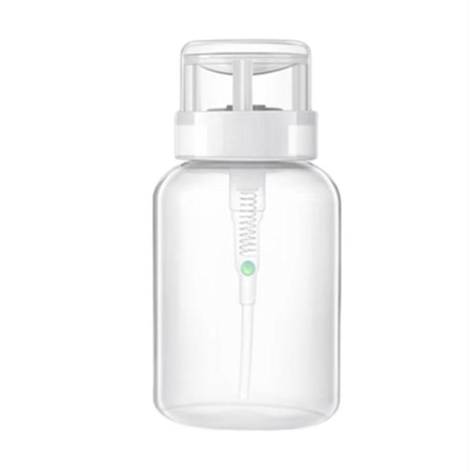 

250 мл пластиковая пустая бутылка-дозатор для воды для удаления УФ-гель-лака с ногтей белый