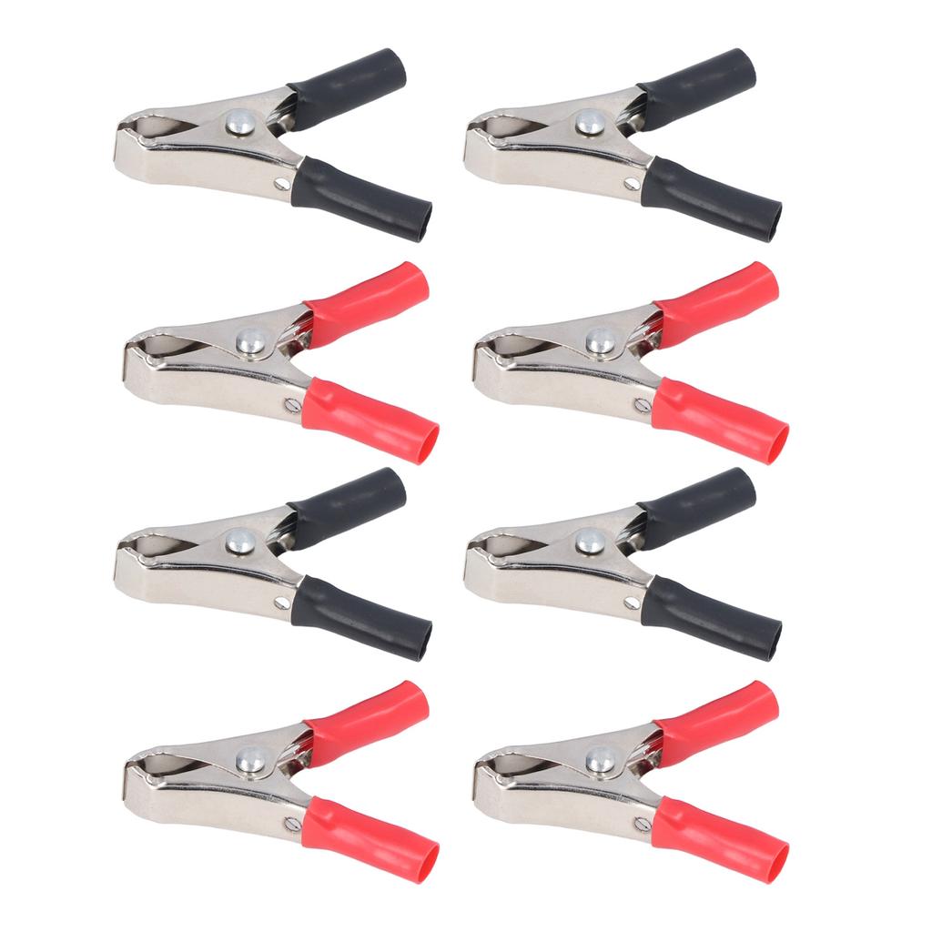 50 Sets Crocodile Clip Insulated Battery Cable Clamp 10A Tool Kit for Testing Equipment